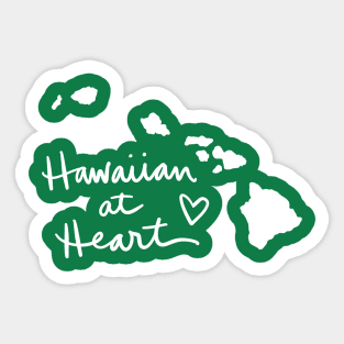 Hawaiian At Heart: Hawaii State Pride Calligraphy Sticker